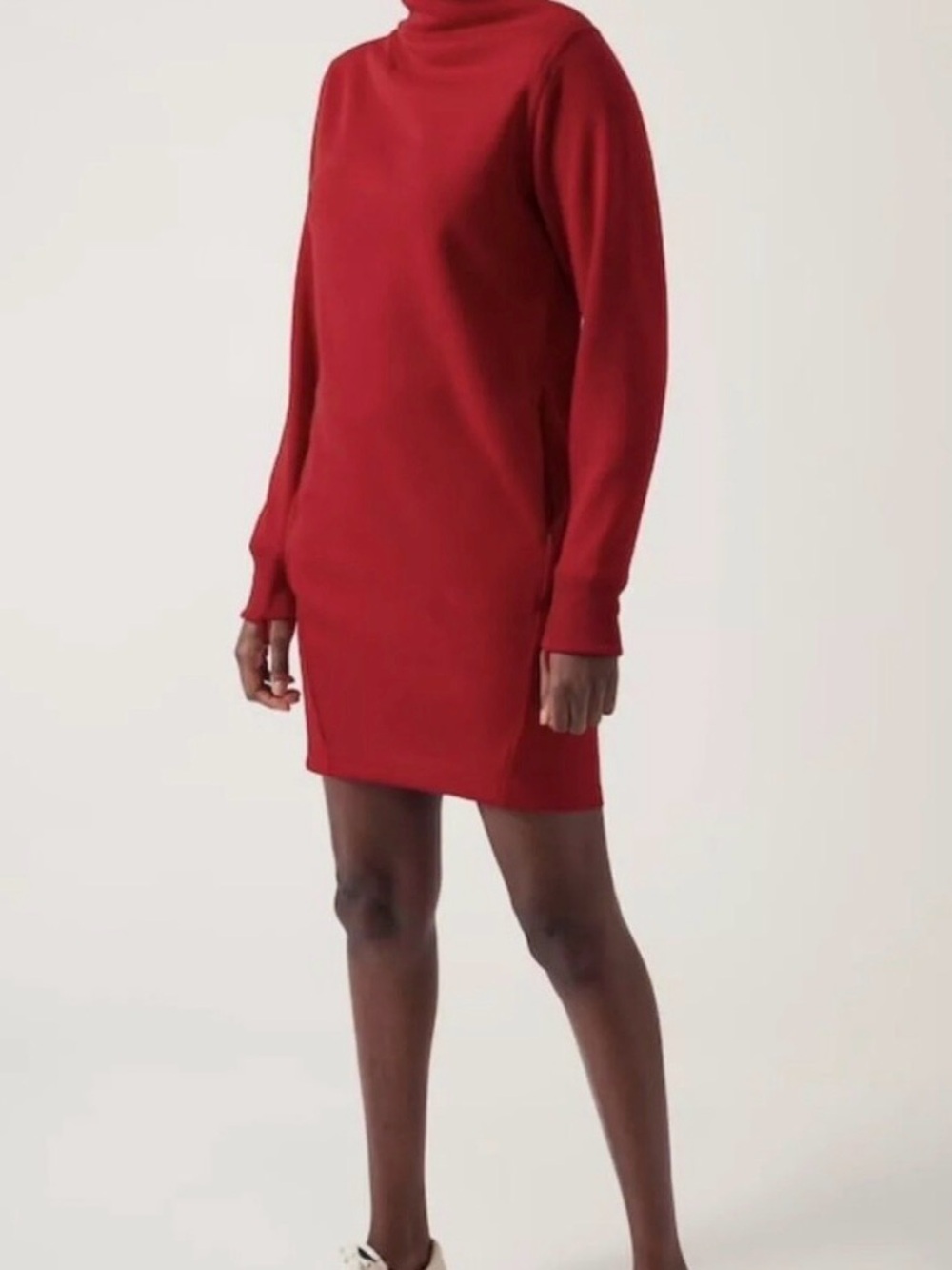 Athleta Cozy Karma Asym Sweatshirt Dress